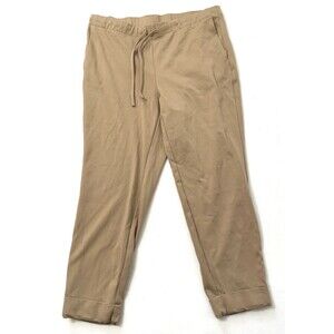 J Jill Pull On Jogger Pants Size 1X‎  Brown Comfort Spandex Wide Hem